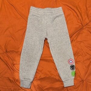 Marvel Gray Sweatpants with Hero Patches